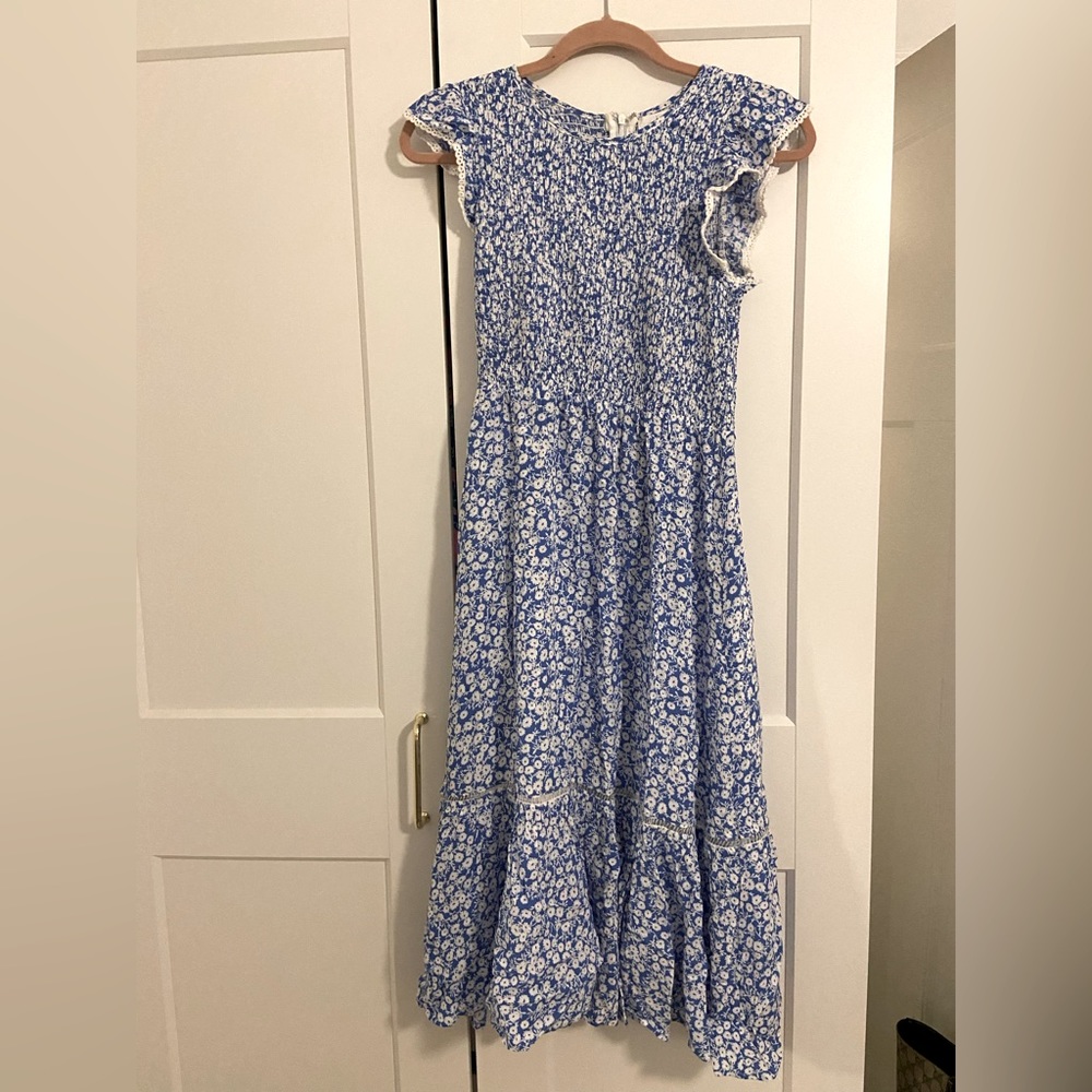 Lost + Wonder smocked midi dress